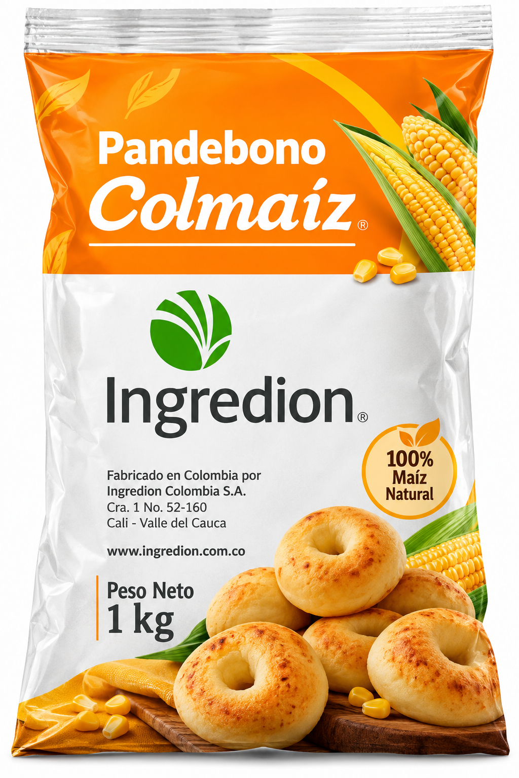 Colmaíz Pandebono bolsa
