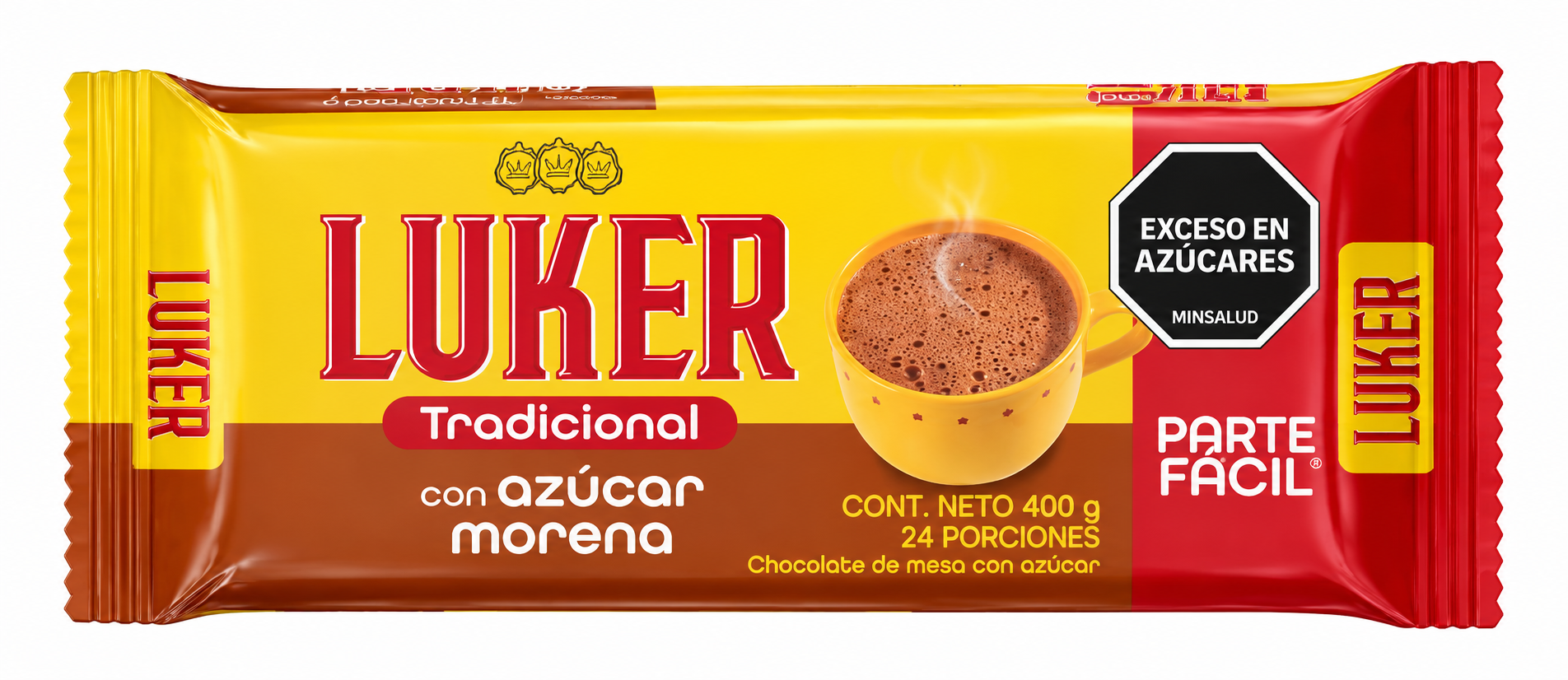 Chocolate luker con azucar morena