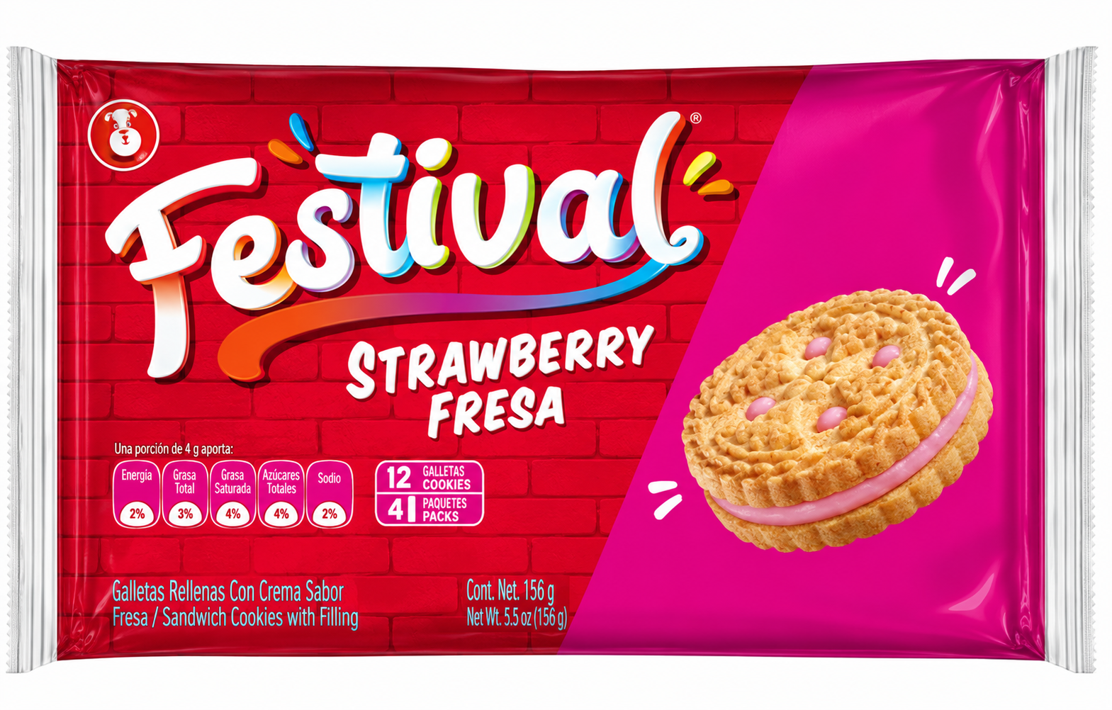 Galletas Festival Fresa