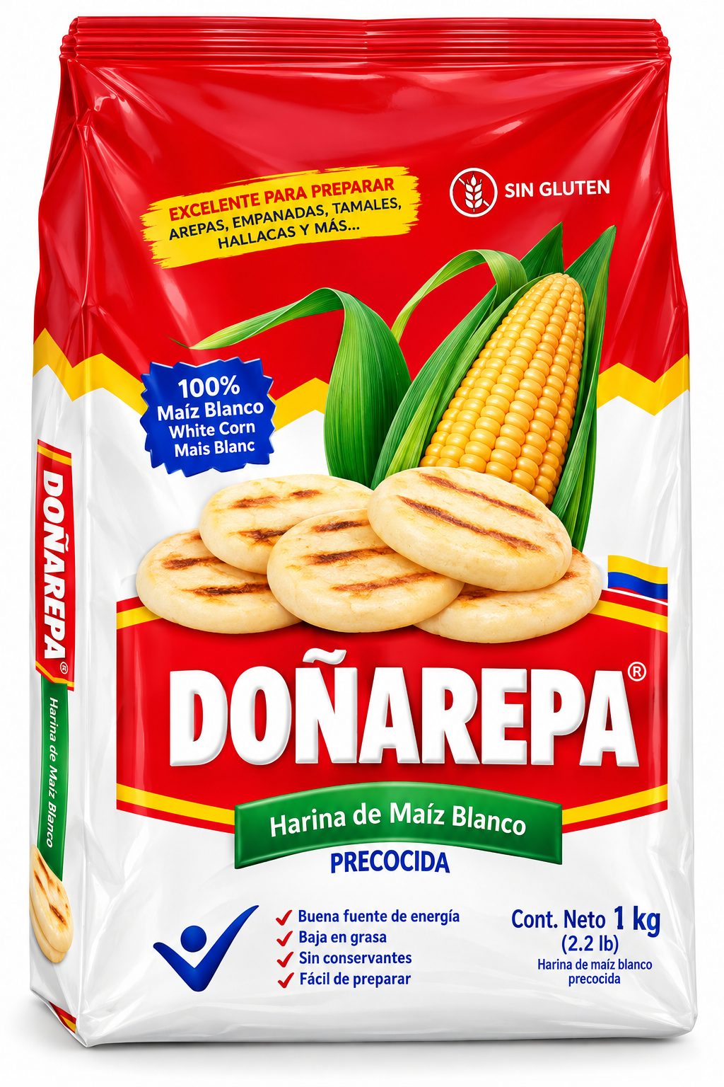 Harina blanca doña arepa