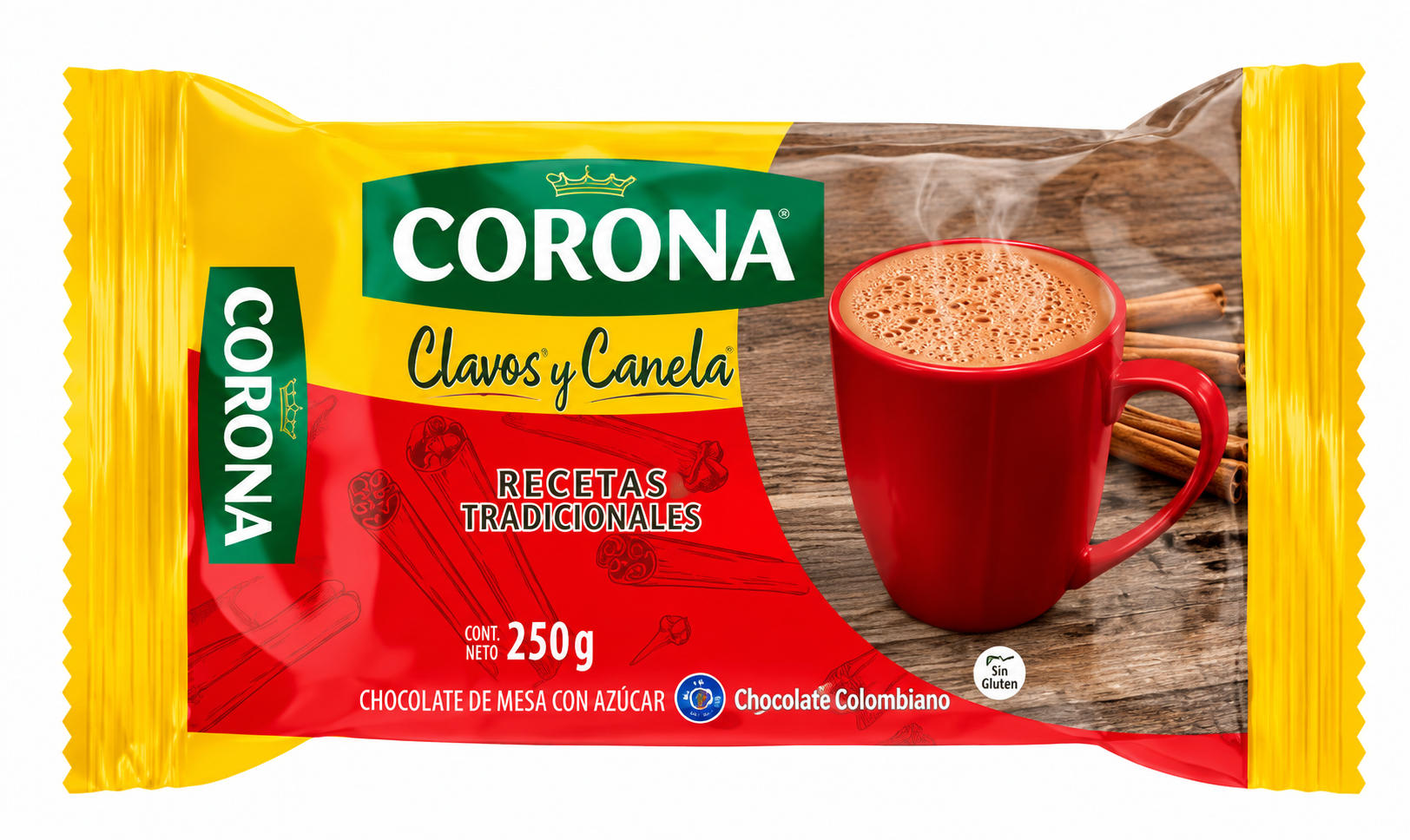 Chocolate Corona clavos y canela