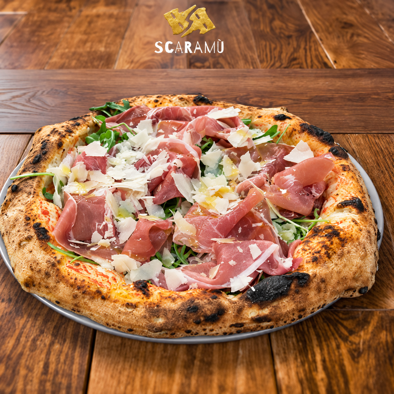 Pizza Crudo, Rucola e Grana
