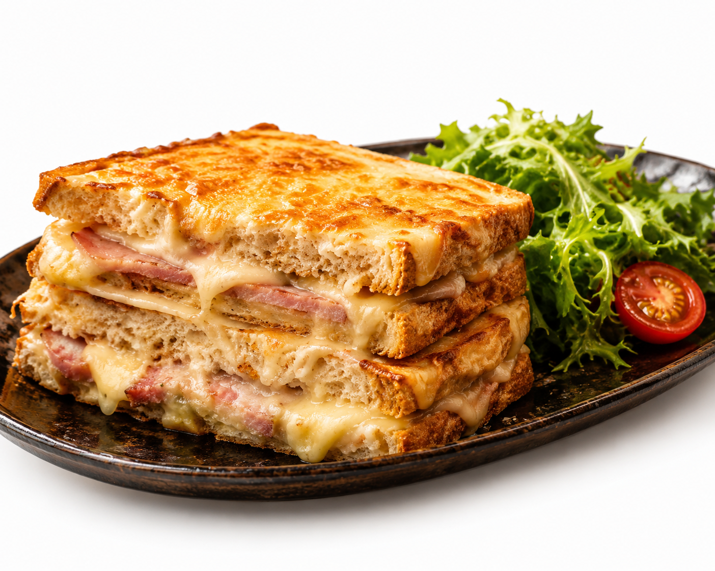 Croque monsieur revisité deux étages