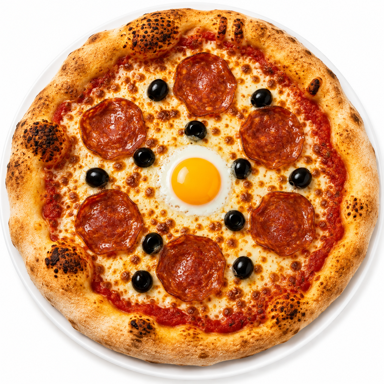 Pizza Chorizo avec œuf