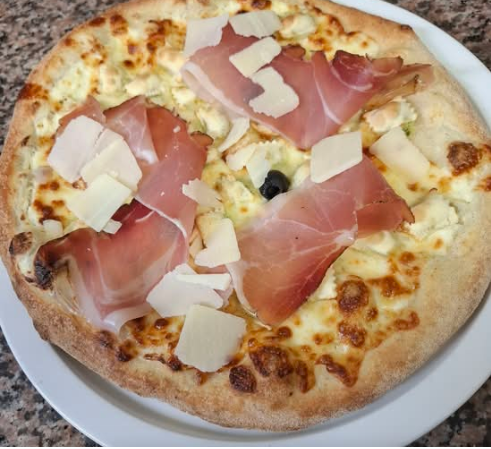 Pizza Ravioles, Jambon cru