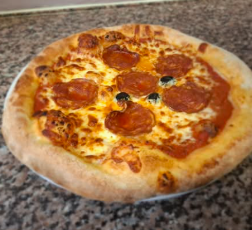 Pizza Chorizo avec œuf