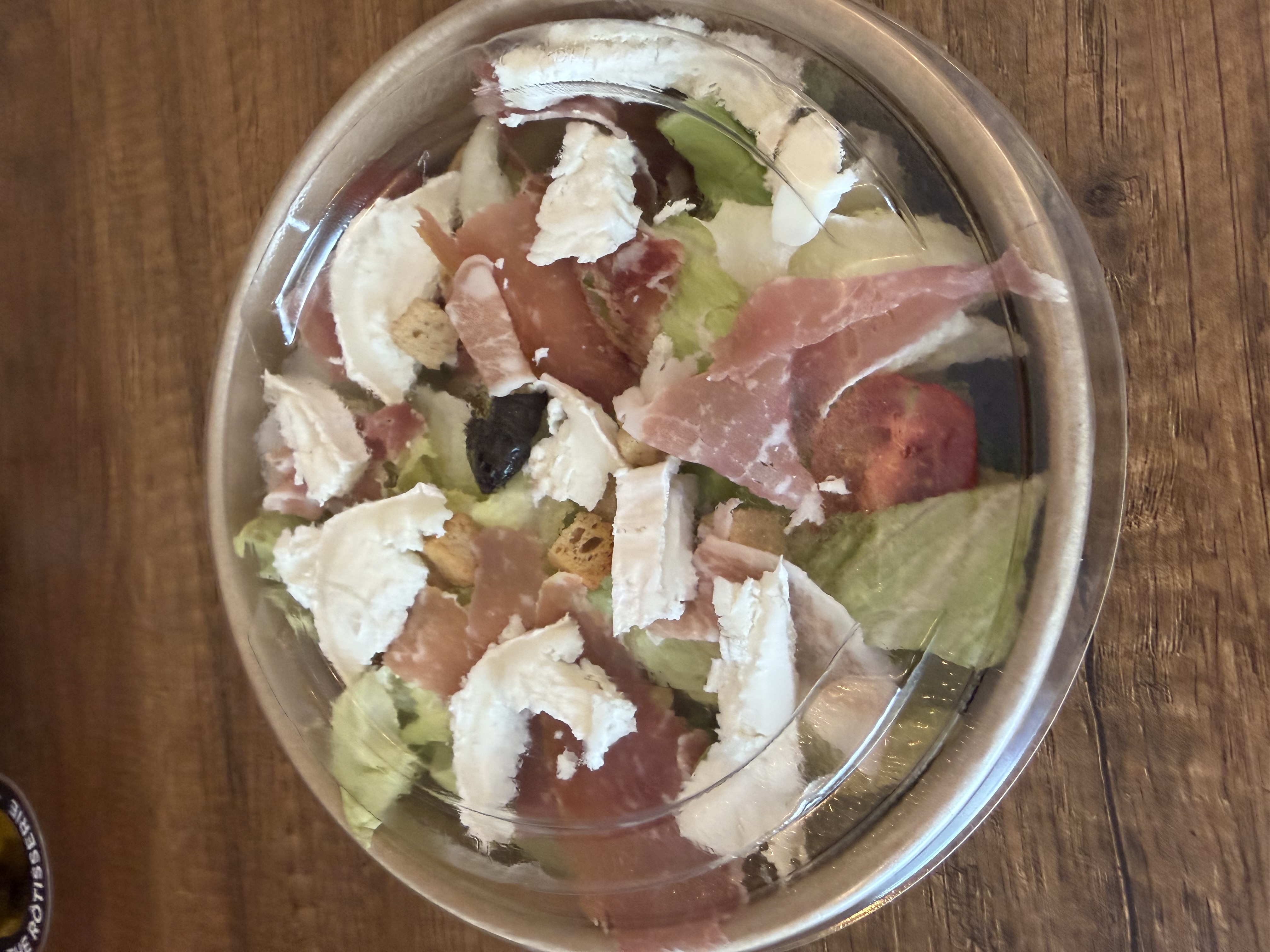 Salade Chevre jambon cru