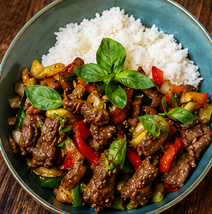Wok Bœuf au Basilic