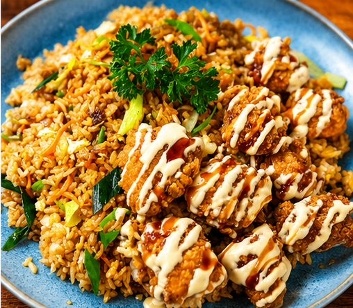 Riz Thaï au Poulet Karaage