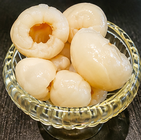 Litchis au sirop