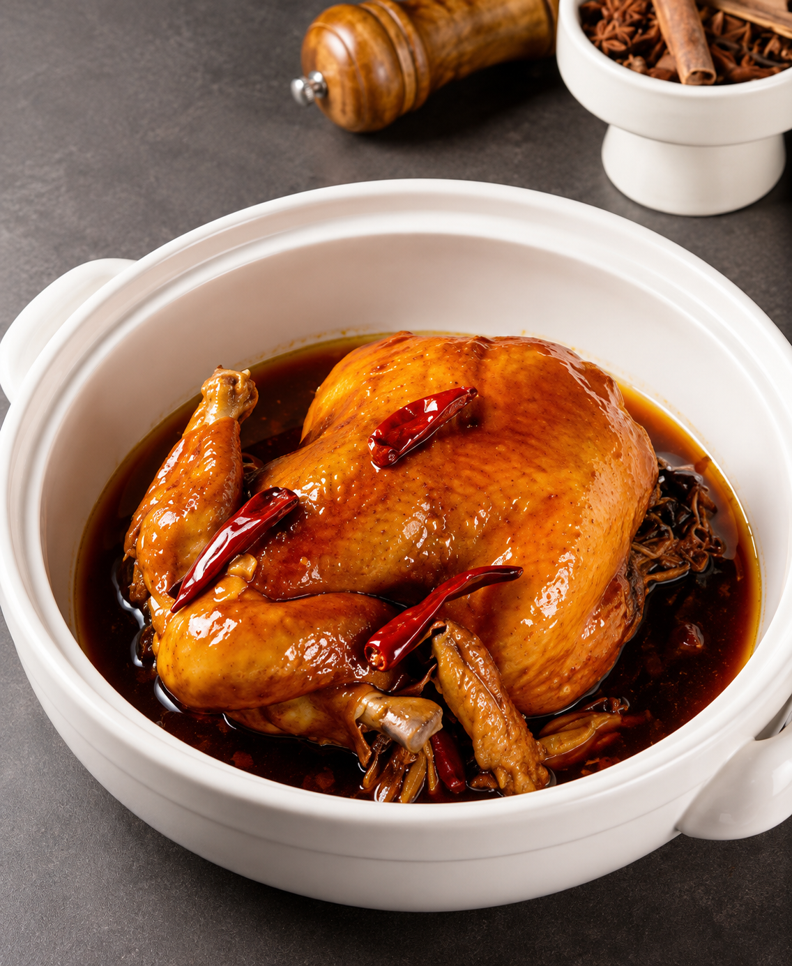 Poulet au vin de Huadiao