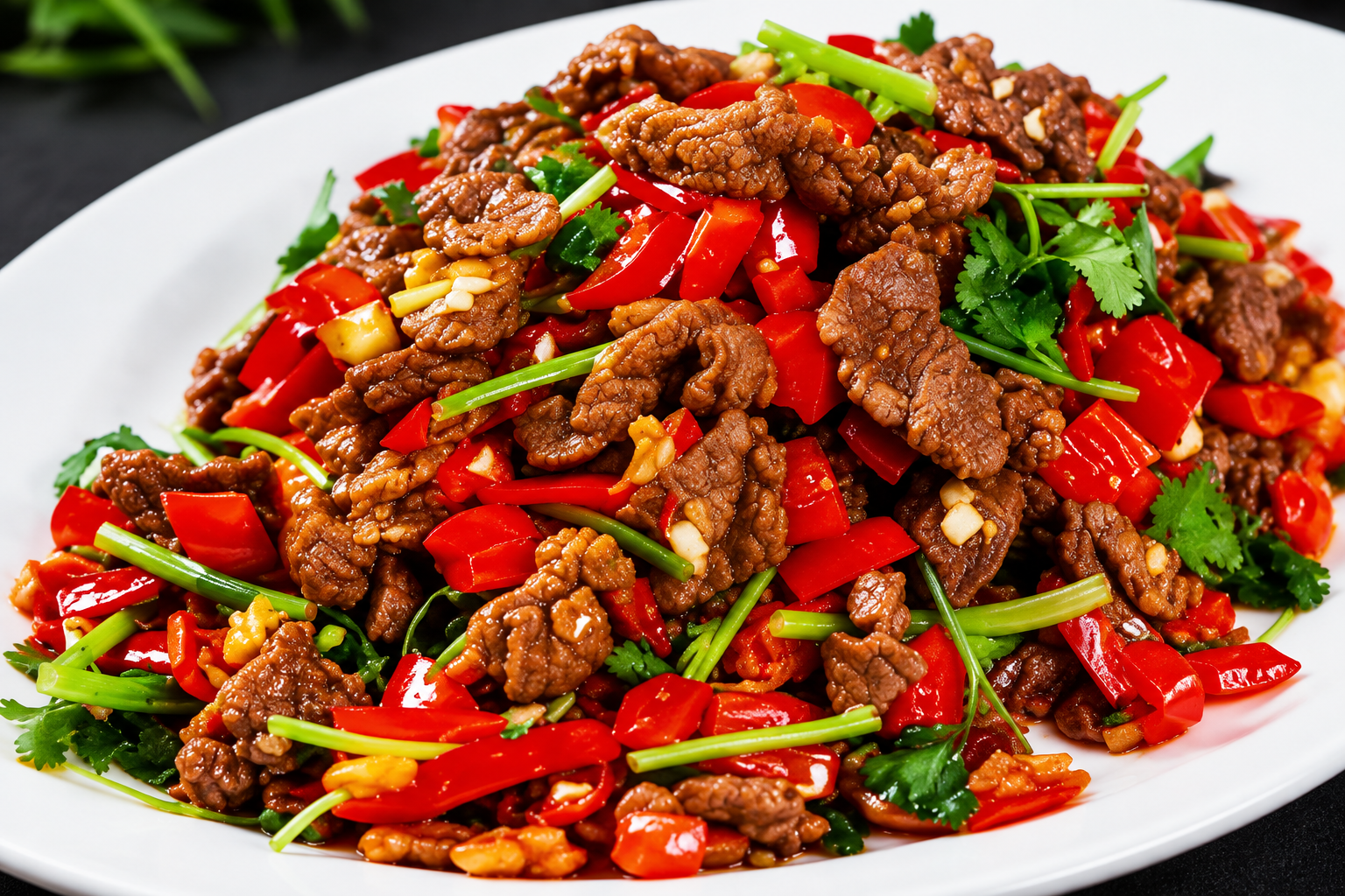 Bœuf sauté aux piments