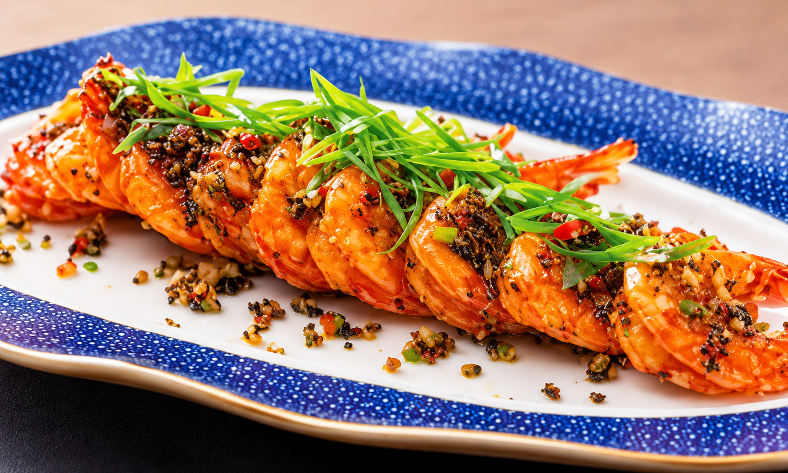 Crevettes cuites au quinoa