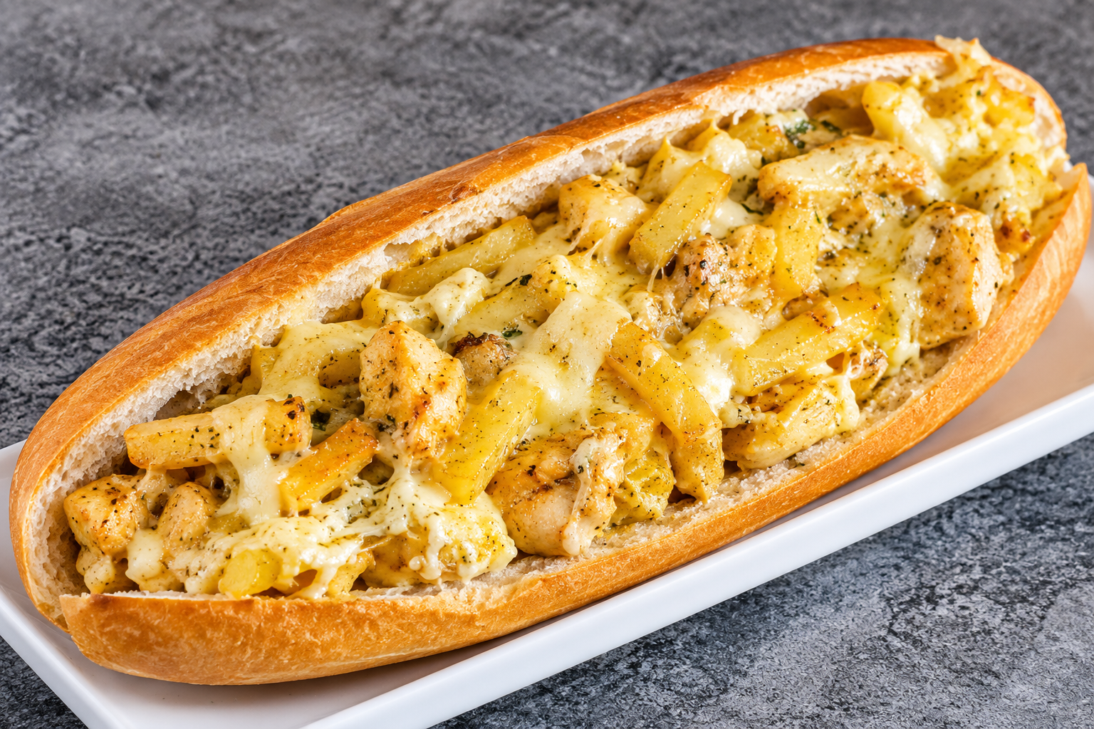 Sandwich frites omelette