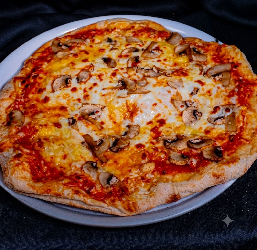 Pizza aux champignons