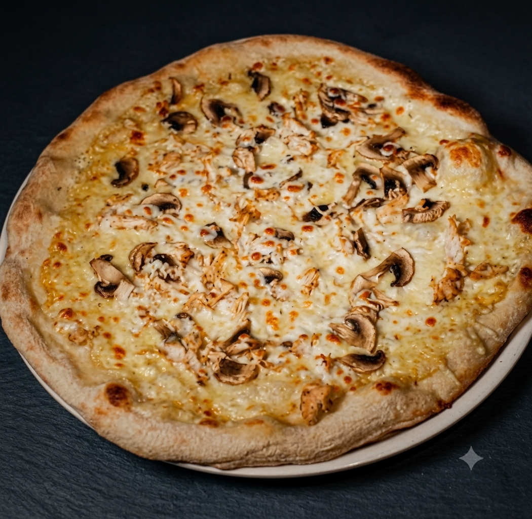 Pizza royale blanche