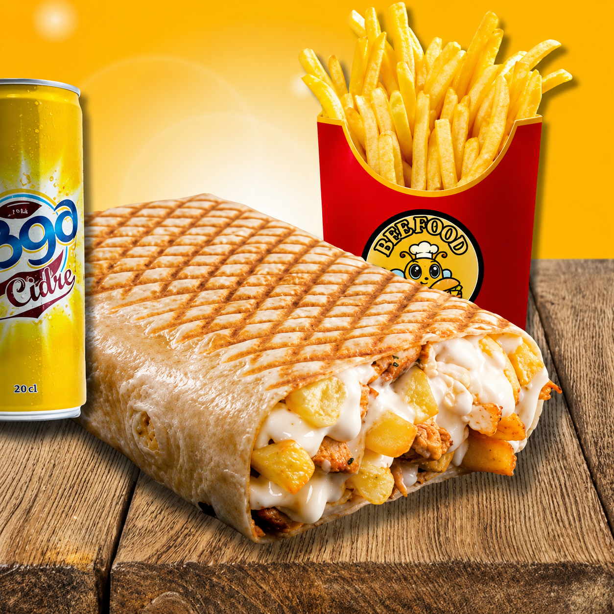 Menu Tacos 2 viandes