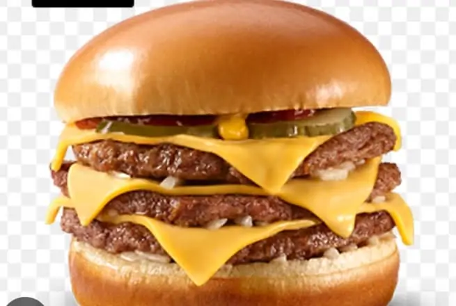 Triple cheeseburger