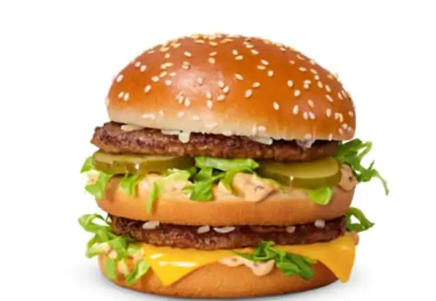 Menu burger big M