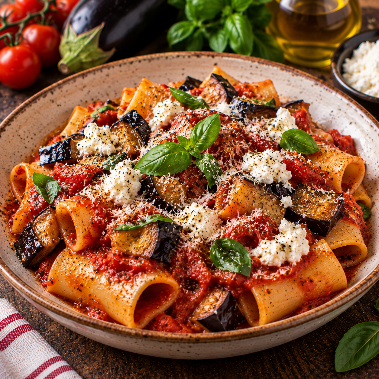 Paccheri à la norma