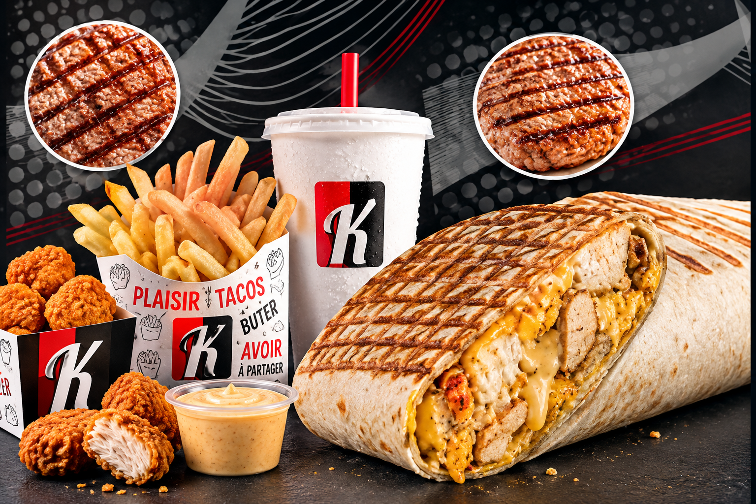 Menu Mégas Tacos XXL