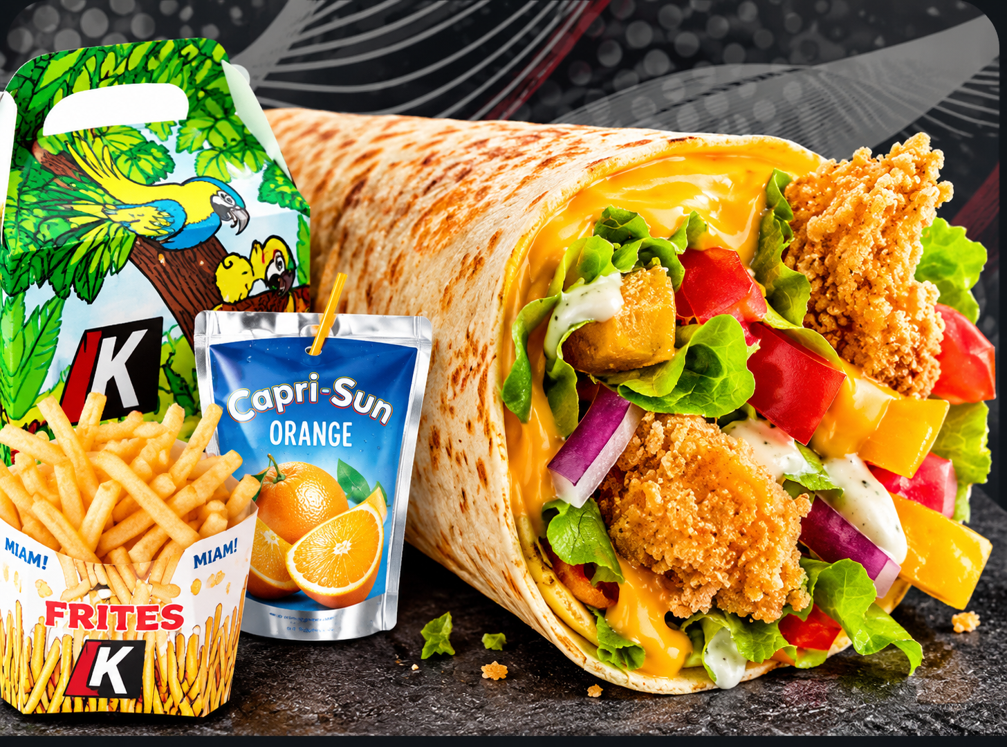 Menu Enfant P'tit Wrap
