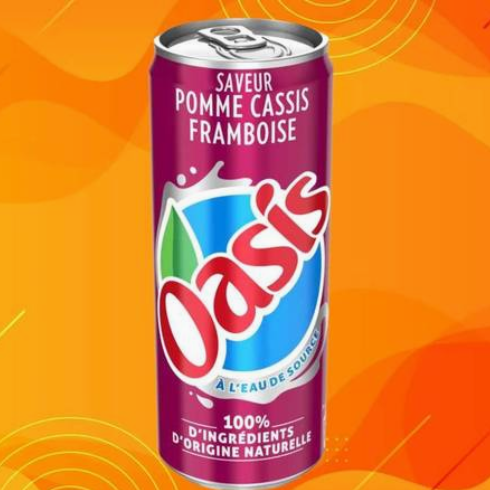 Oasis Framboise Cassis (PCF) (33CL)
