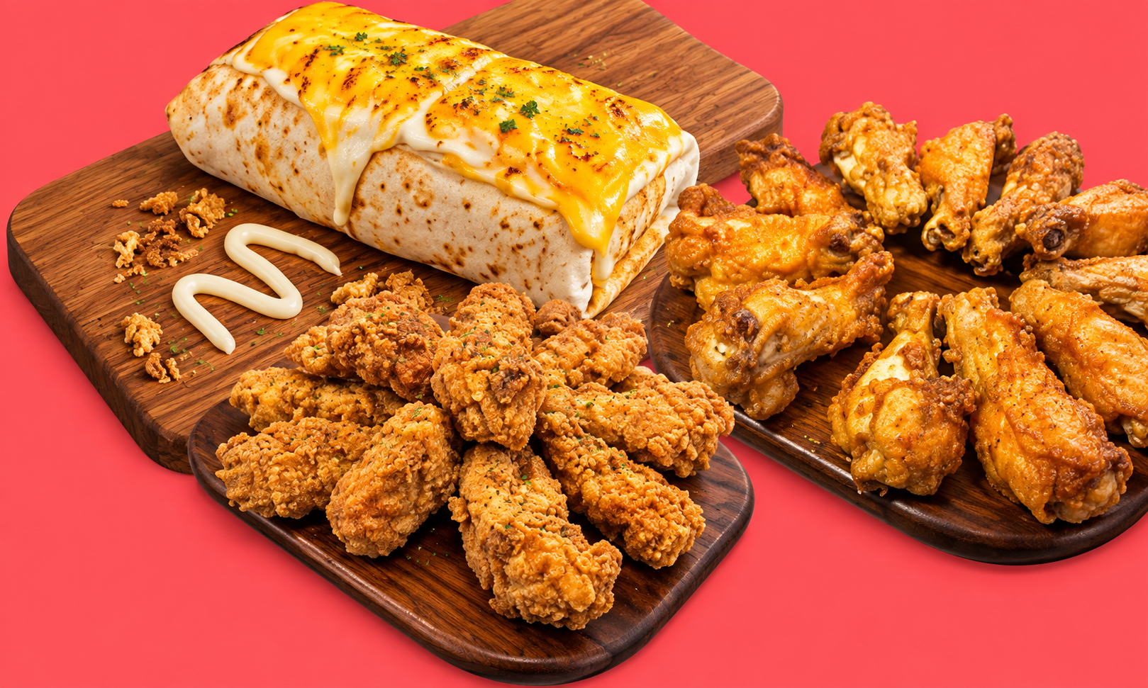 Tacos M/L ou Américain au choix & Tenders x7 ou Hot Wings x7