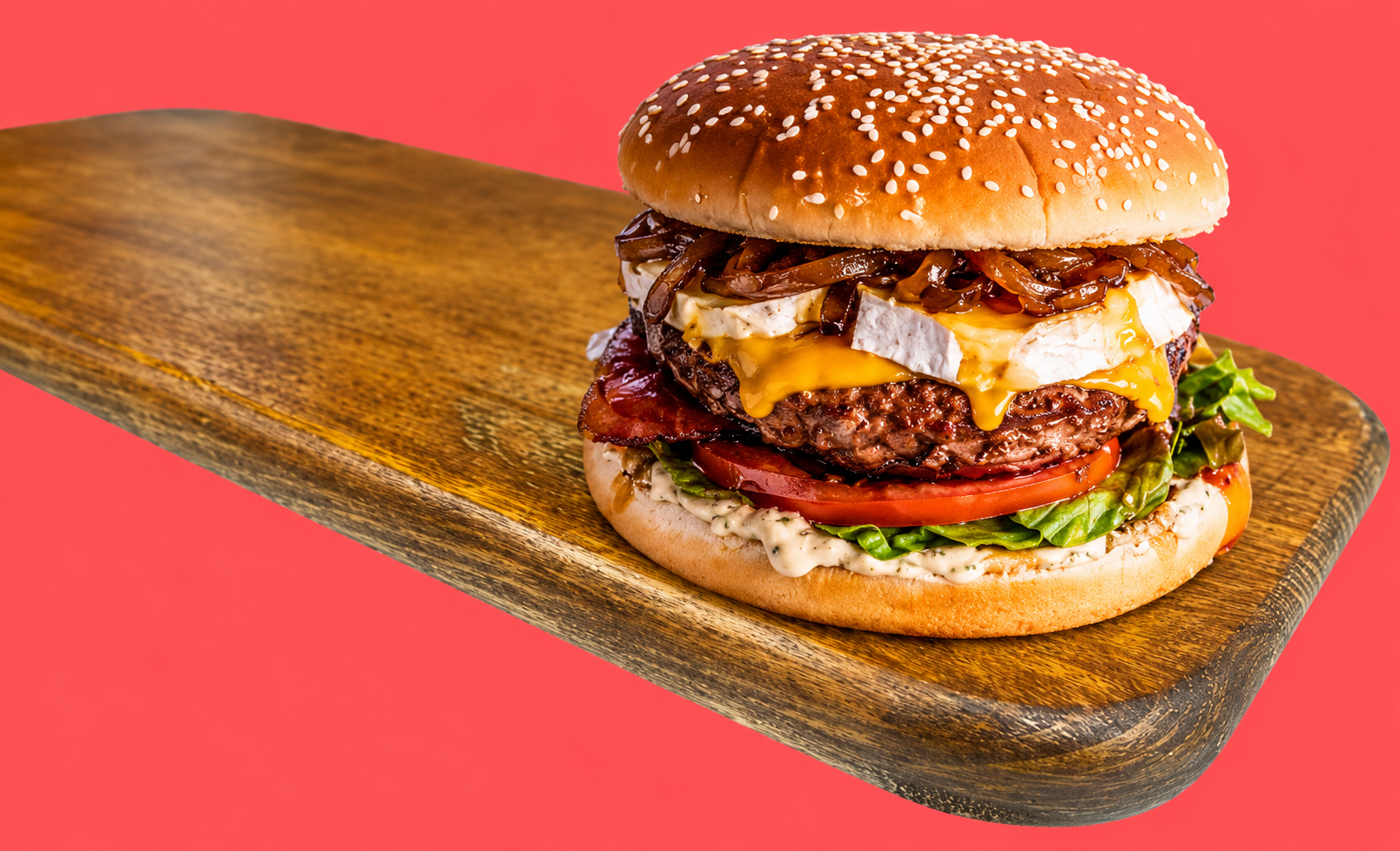 Le Burger Chèvre Miel Poulet