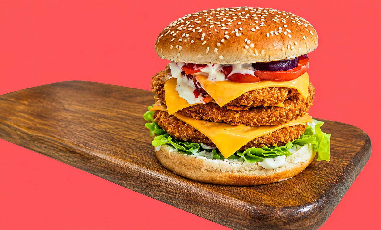 Double Chicken Burger