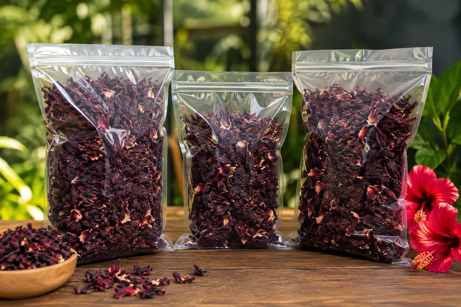 Feuilles d'hibiscus séchés 🌺100 g