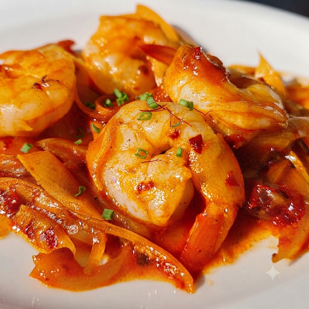 Crevettes à la pékinoise 🌶️ 🌶️