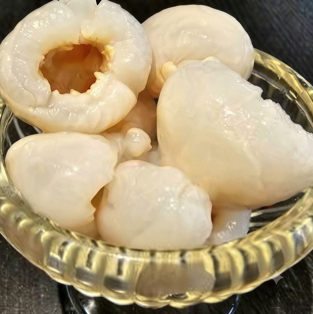 Litchis au sirop