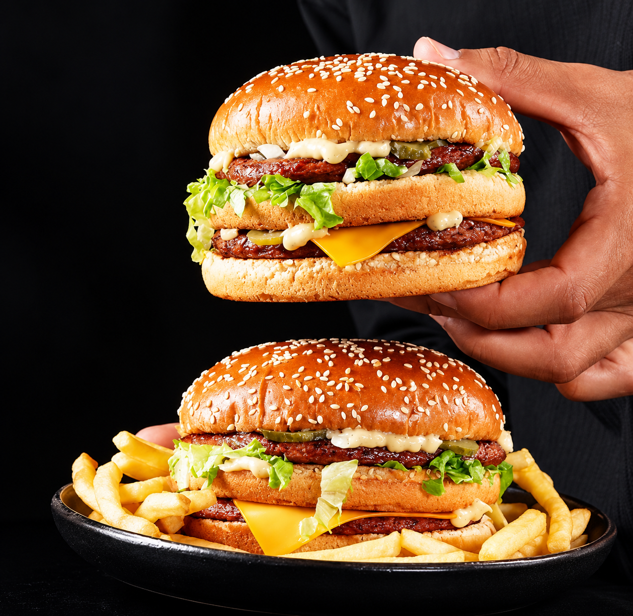 Menu Family Burger (2 CHEESES +2 CHICKEN+4Tenders)