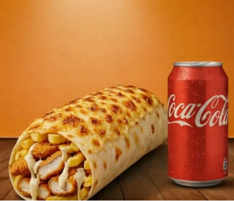 Menu Tacos Roulé Gratiné 🧀🥤