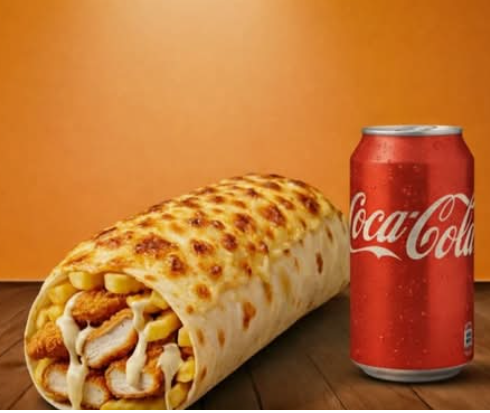 Menu Tacos Roulé Gratiné 🧀🥤