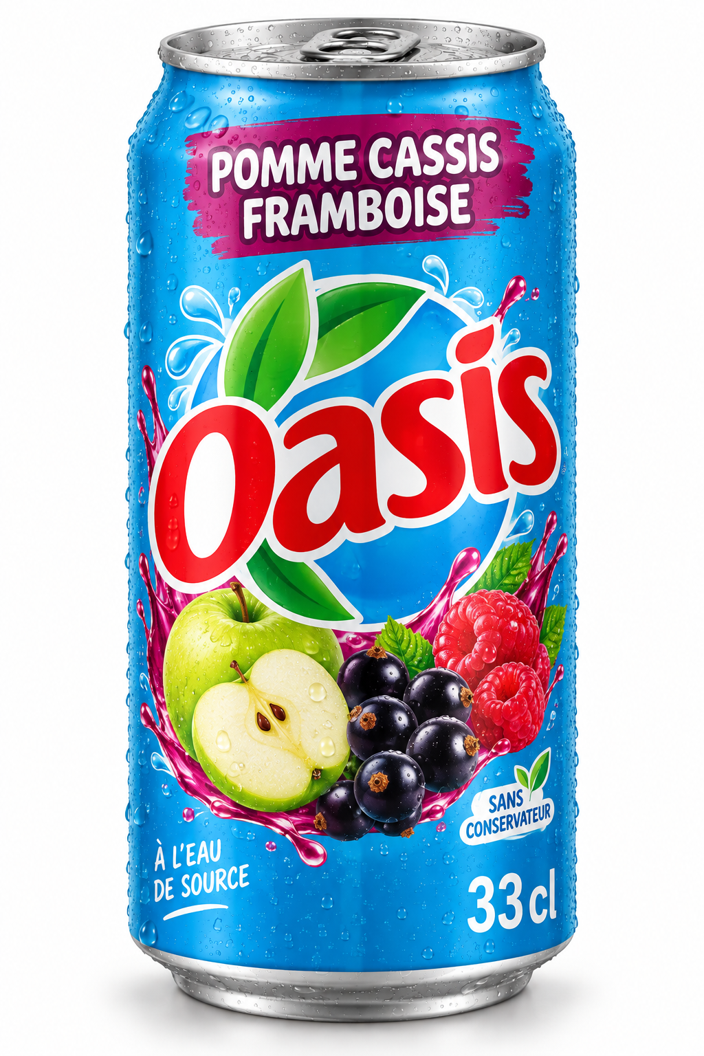 Oasis pomme cassis framboise 33cl