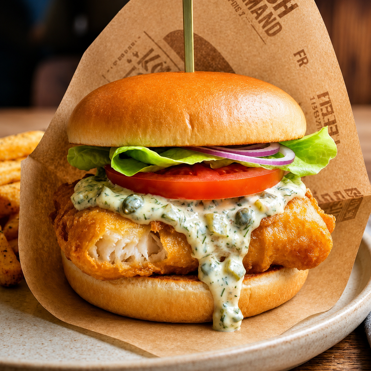 Fish burger