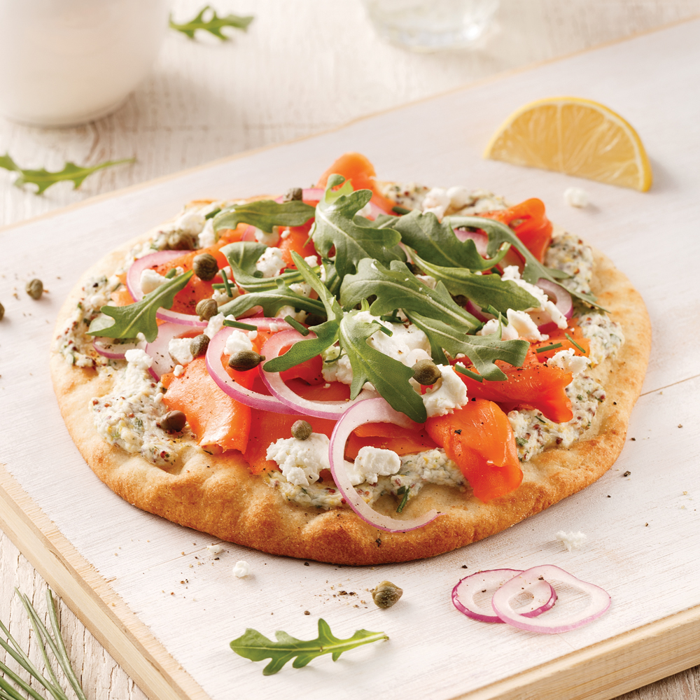 Pizza au Saumon Fumé