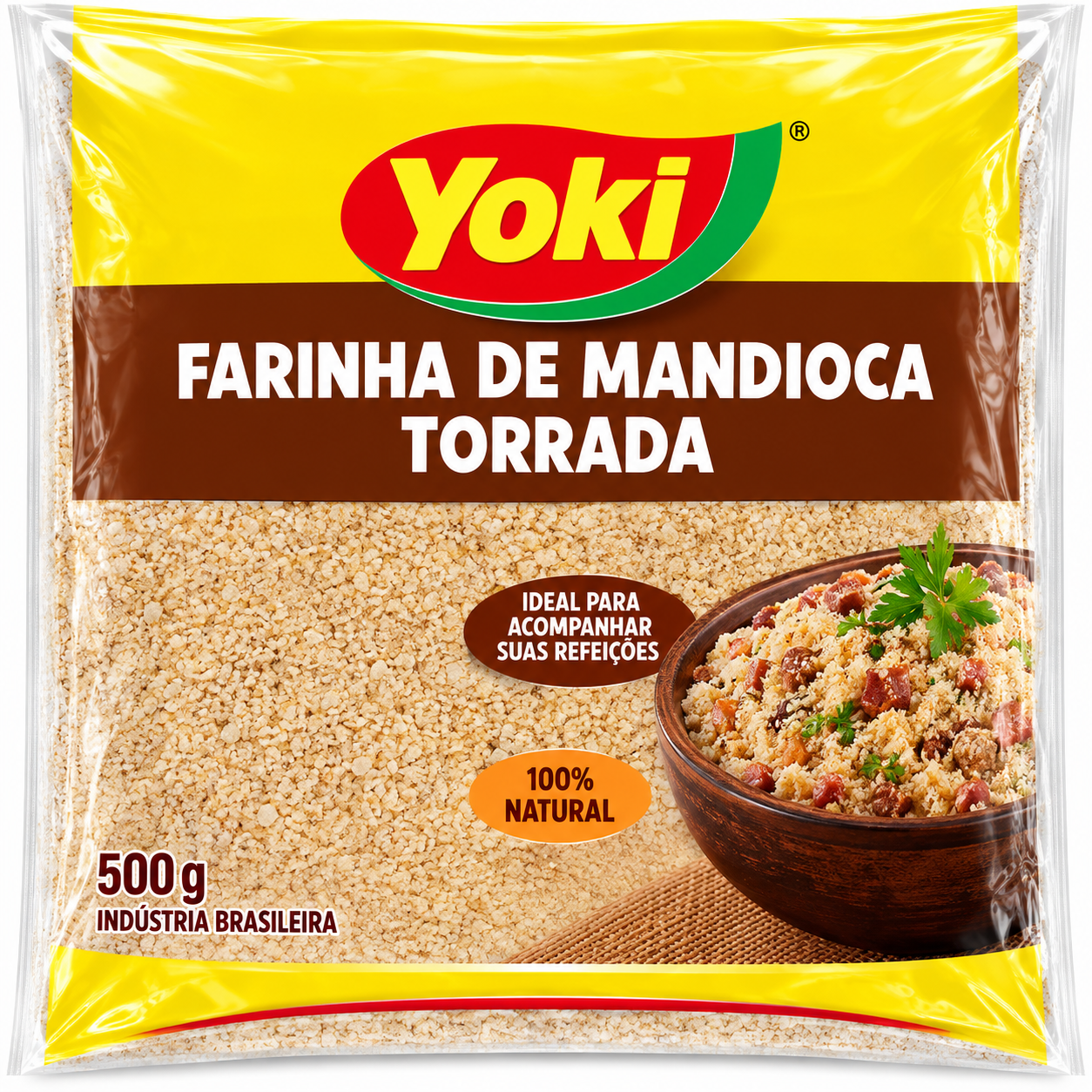 Farinha da mandioca torrada