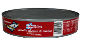 Caballa en tomate america