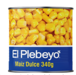Maiz dulce plebeyo lata