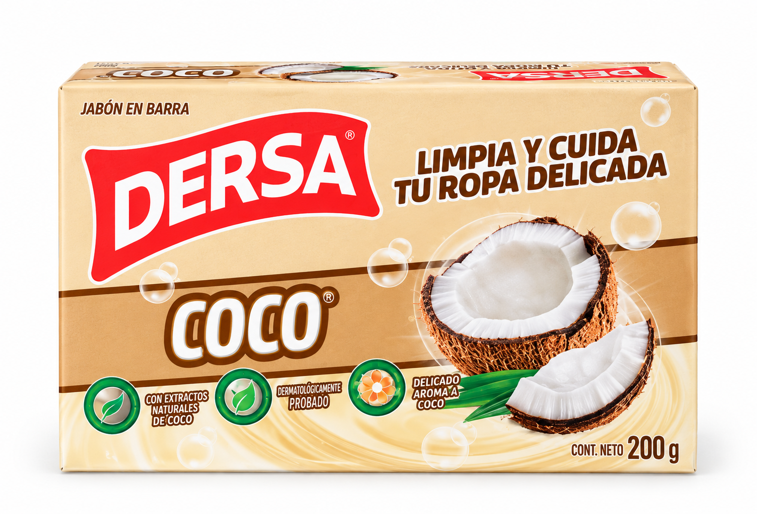 Jabón coco Dersa