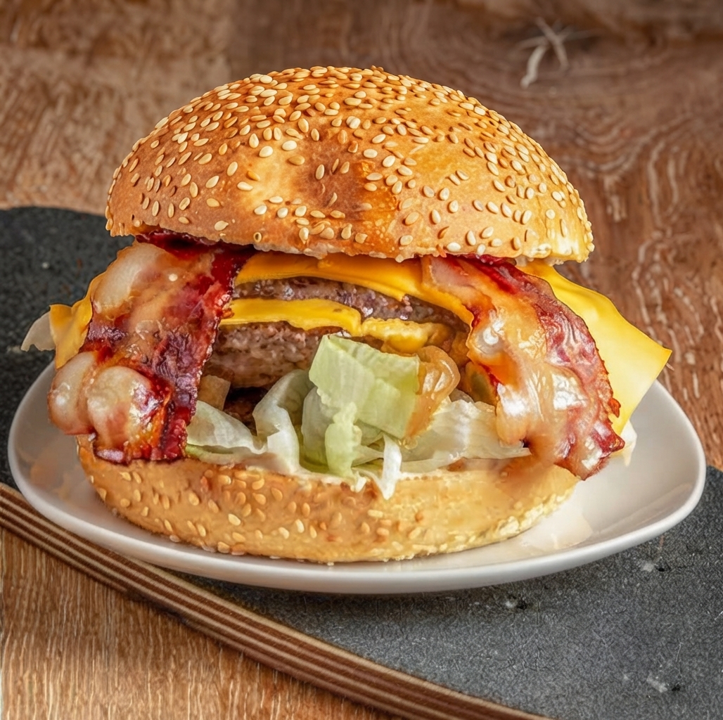 Bacon cheese burger